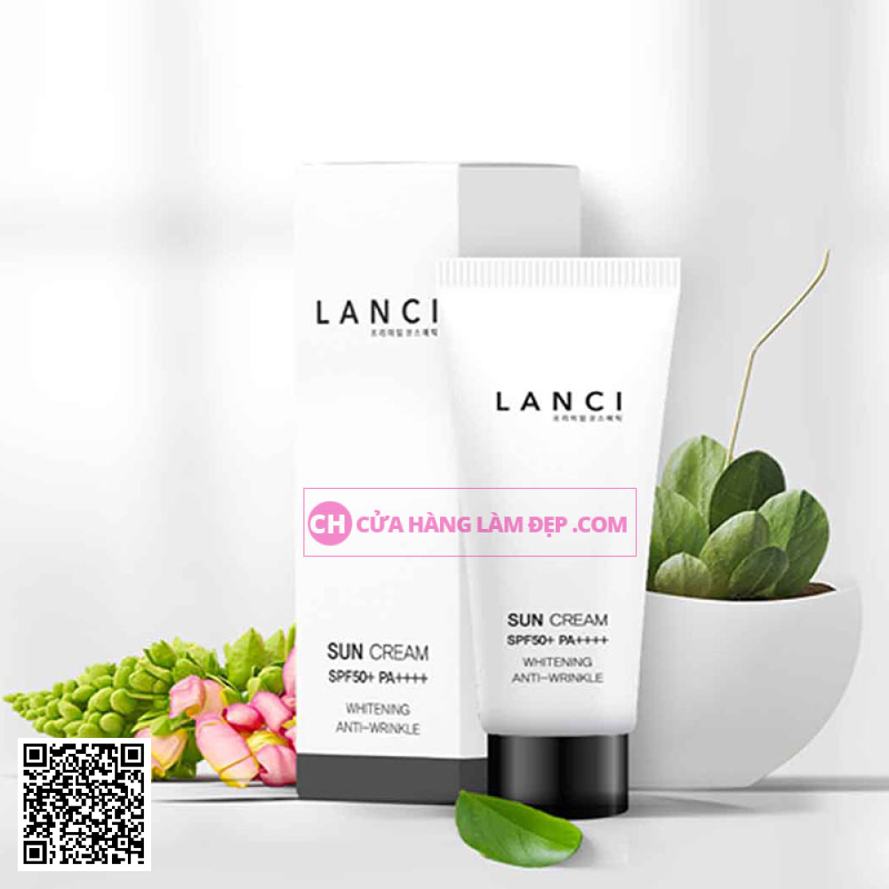 Kem Chống Nắng Bảo Vệ Da Lanci Sun Cream  SPF50+ PA++++ Whitening Anti-Wrinkle