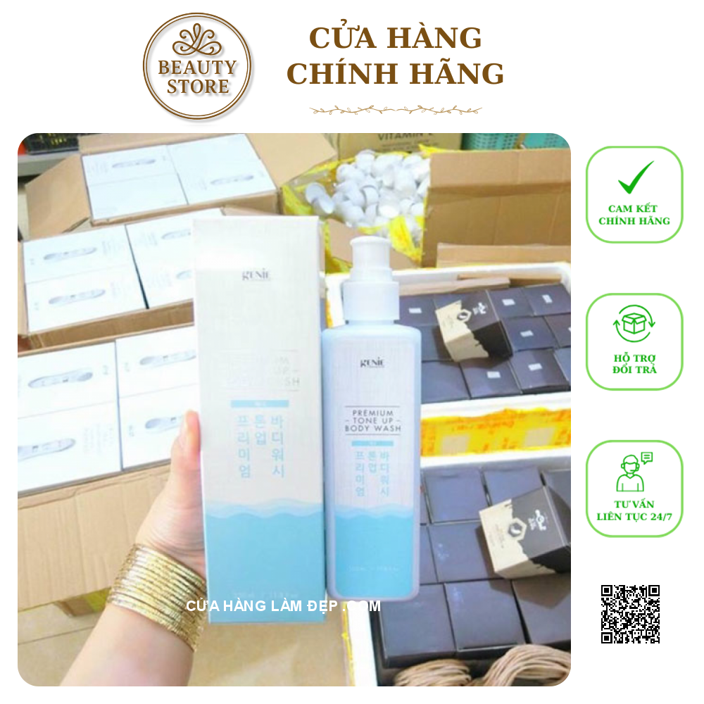 Sữa Tắm Trắng Da Genie Premium Tone Up Body Wash của Hàn Quốc