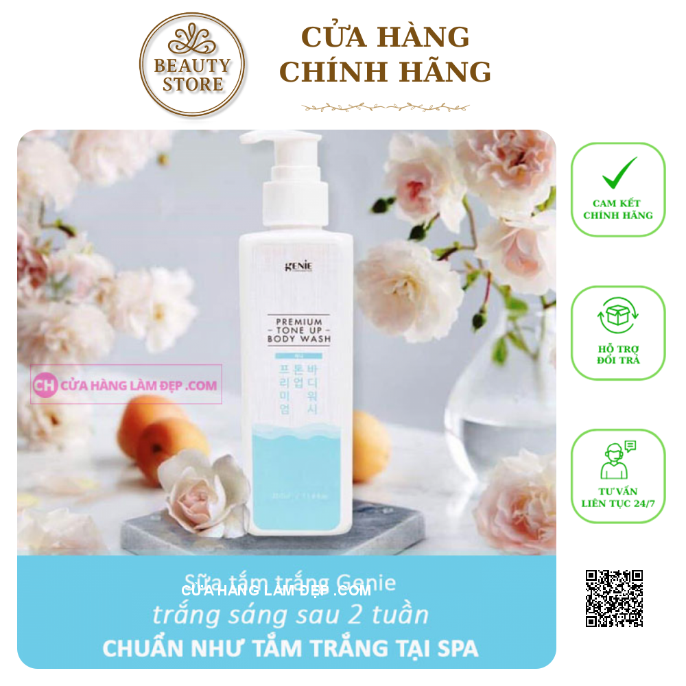 Sữa Tắm Trắng Da Genie Premium Tone Up Body Wash của Hàn Quốc