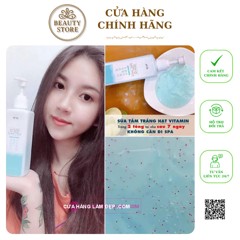 Sữa Tắm Trắng Da Genie Premium Tone Up Body Wash của Hàn Quốc