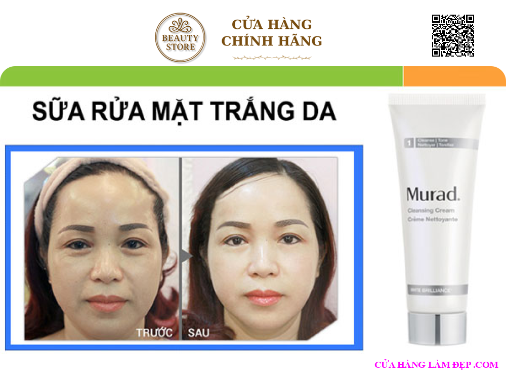 Kem Rửa Mặt Làm Trắng Sáng Da Murad Cleansing Cream White Brilliance
