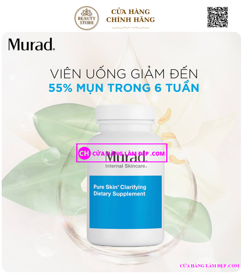 Viên uống giảm mụn Pure Skin Clarifying Dietary Supplement