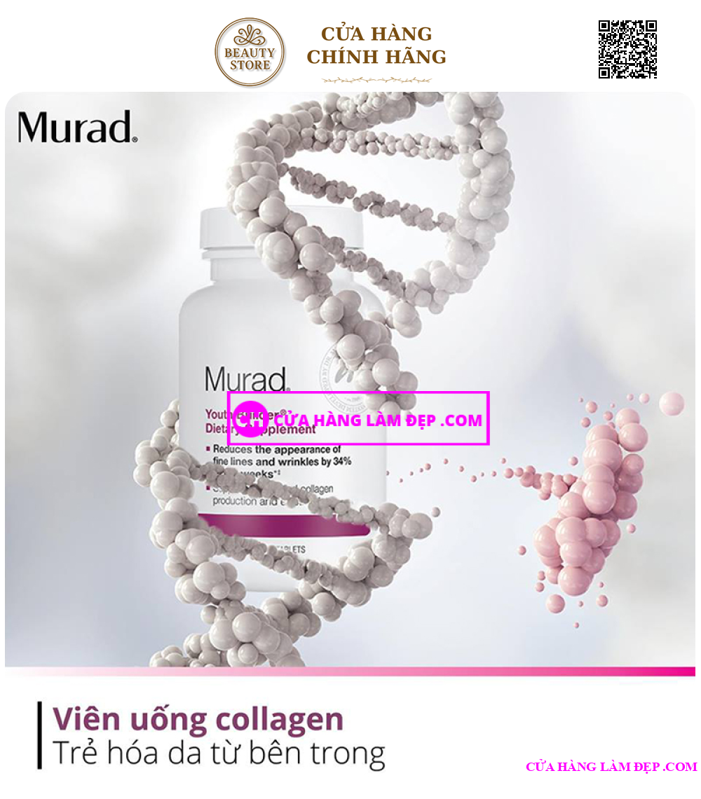 Viên uống trẻ hóa, giảm nếp nhăn Youth Builder Dietary Supplement