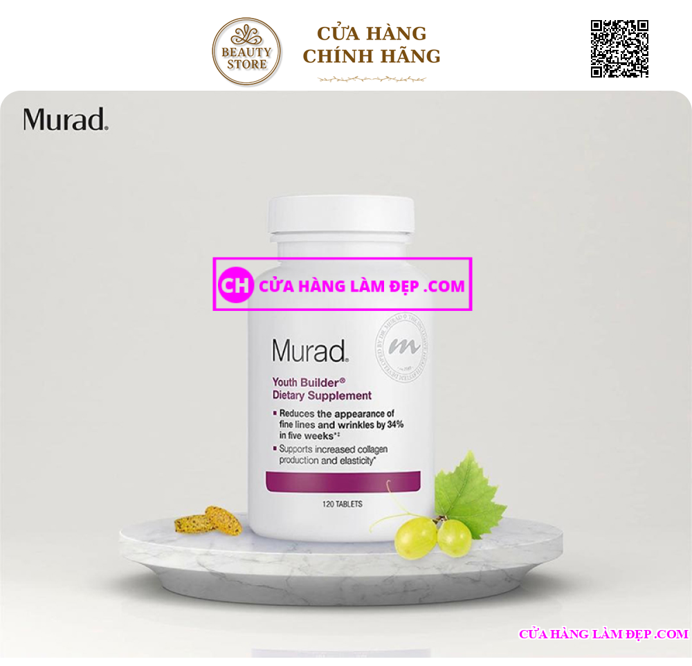 Viên uống trẻ hóa, giảm nếp nhăn Youth Builder Dietary Supplement