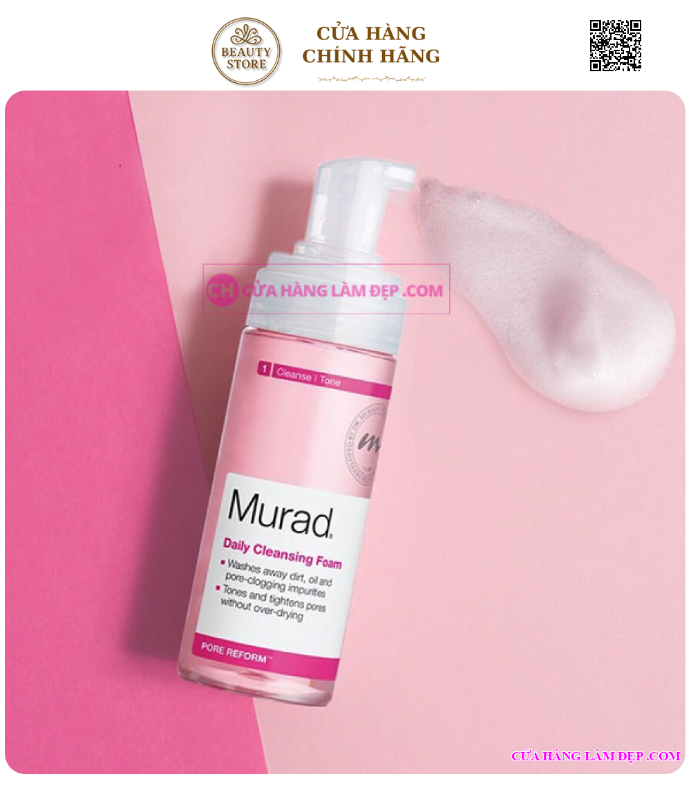 Sữa Rửa Mặt Dạng Bọt Murad Daily Cleansing Foam