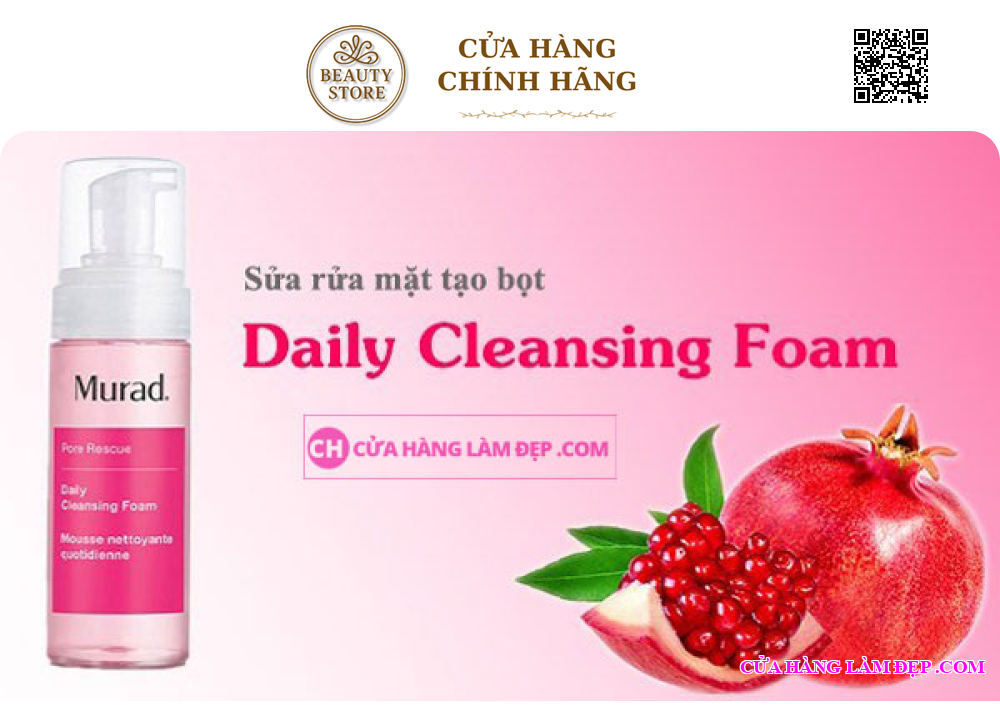 Sữa Rửa Mặt Dạng Bọt Murad Daily Cleansing Foam