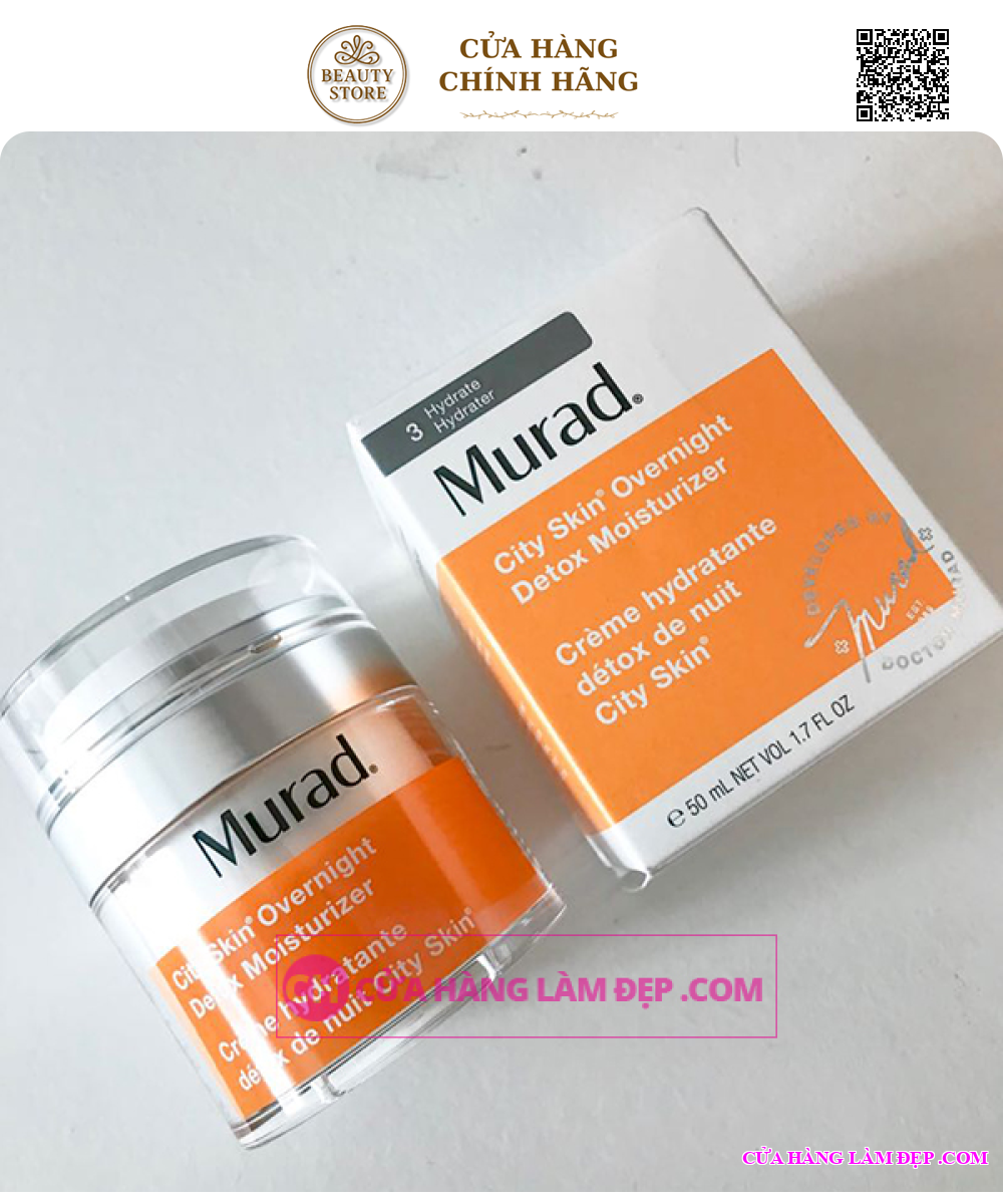 Kem Dưỡng Tái Tạo Và Giải Độc Da Ban Đêm Murad City Skin Overnight Detox Moisturizer