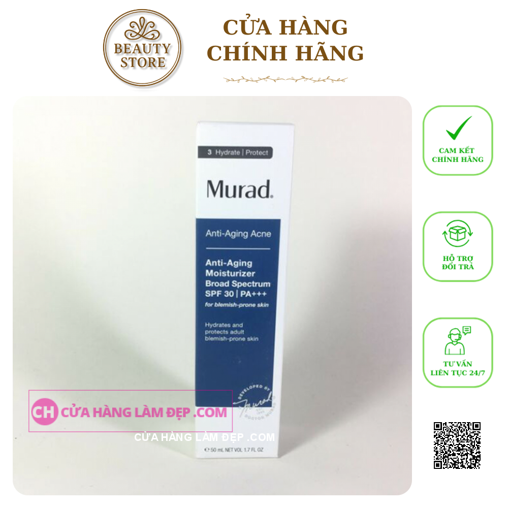 Kem Dưỡng Chống Nắng Dành Cho Da Dầu - Lão Hóa Murad Anti-Aging Moisturizer Broad Spectrum SPF 30 PA+++