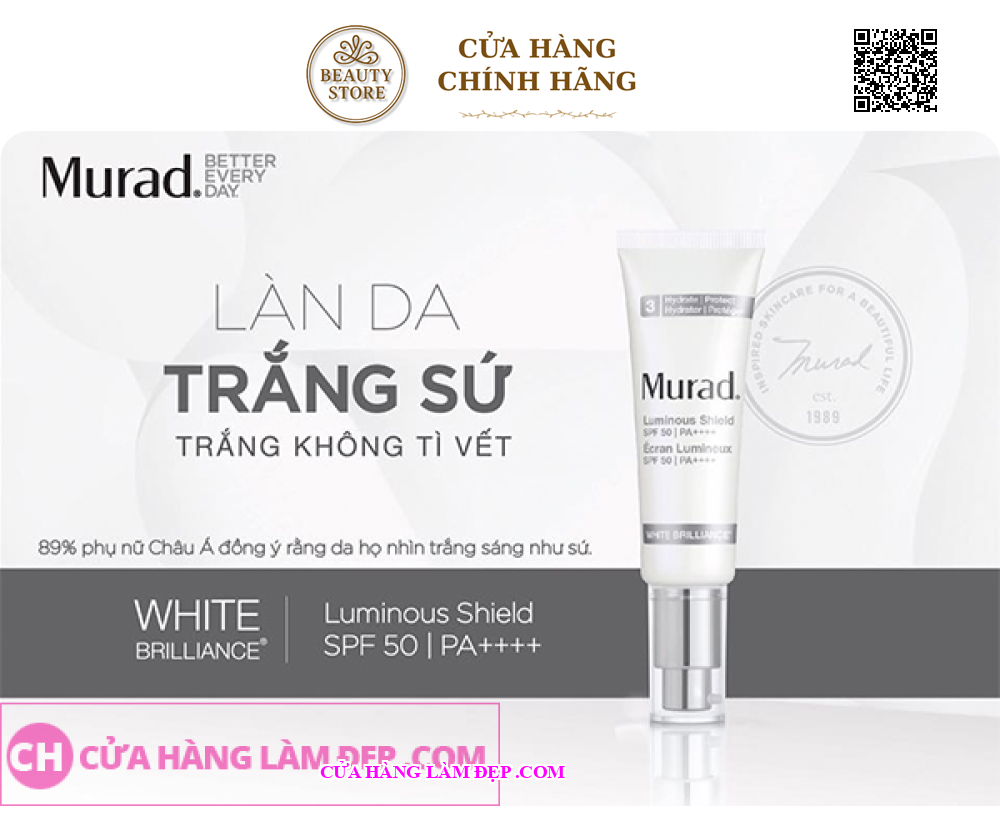Kem Chống Nắng Làm Sáng Da Murad White Brilliance Luminous Shield SPF 50/PA++++