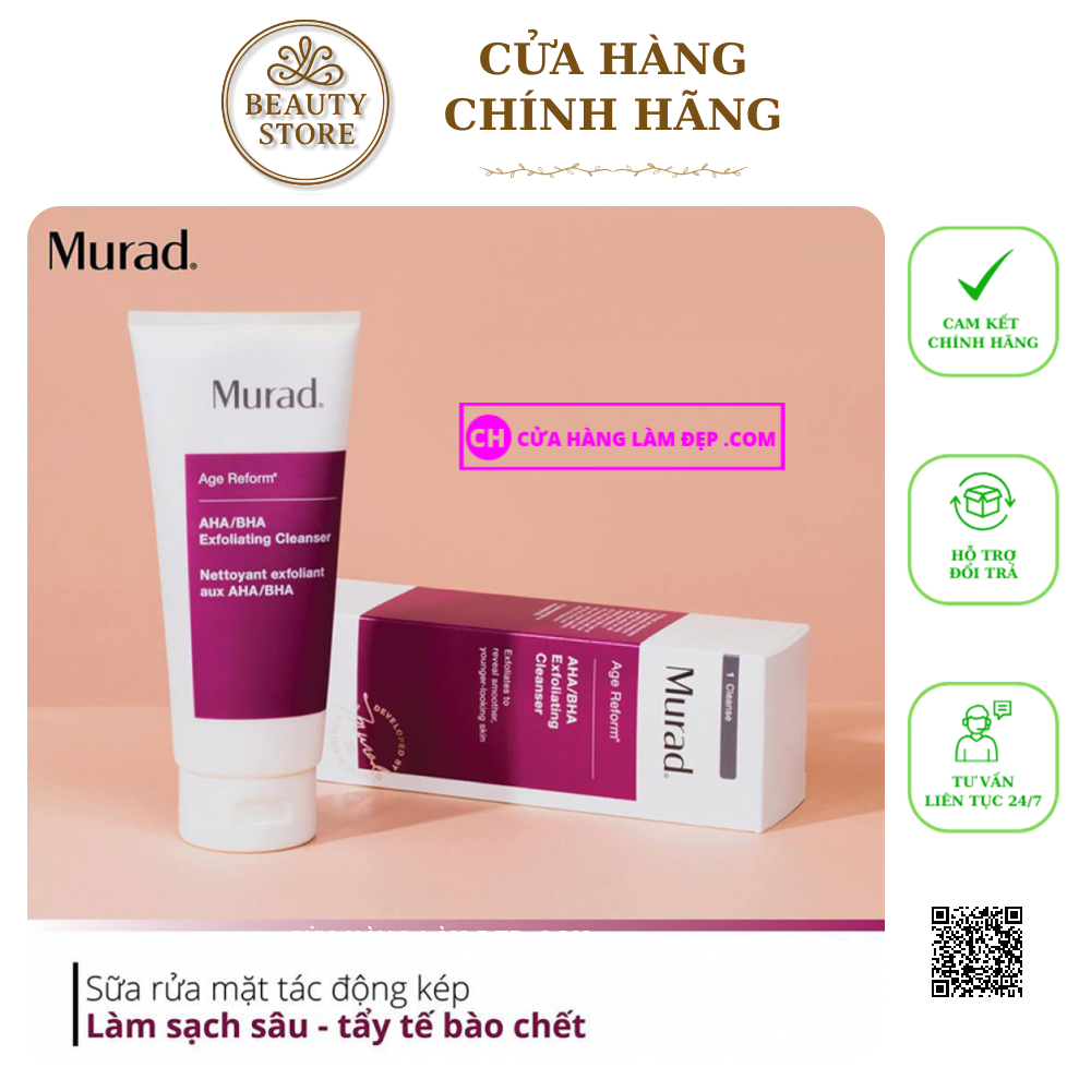 Sữa rửa mặt và tẩy tế bào chết AHA/BHA Exfoliating Cleanser