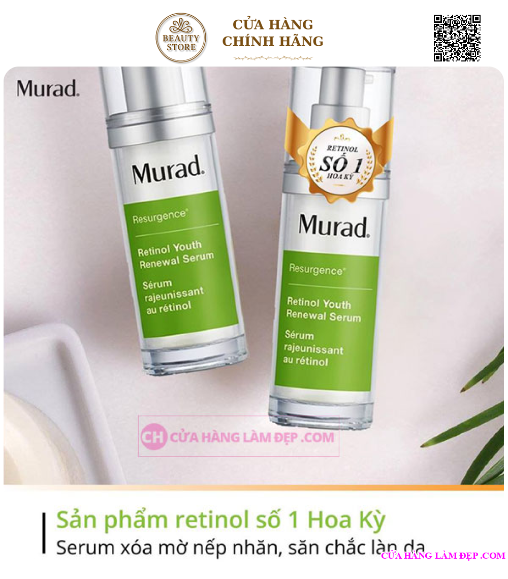 Tinh Chất Tái Tạo Và Trẻ Hóa Da Murad Resurgence Retinol Youth Renewal Serum 30ml