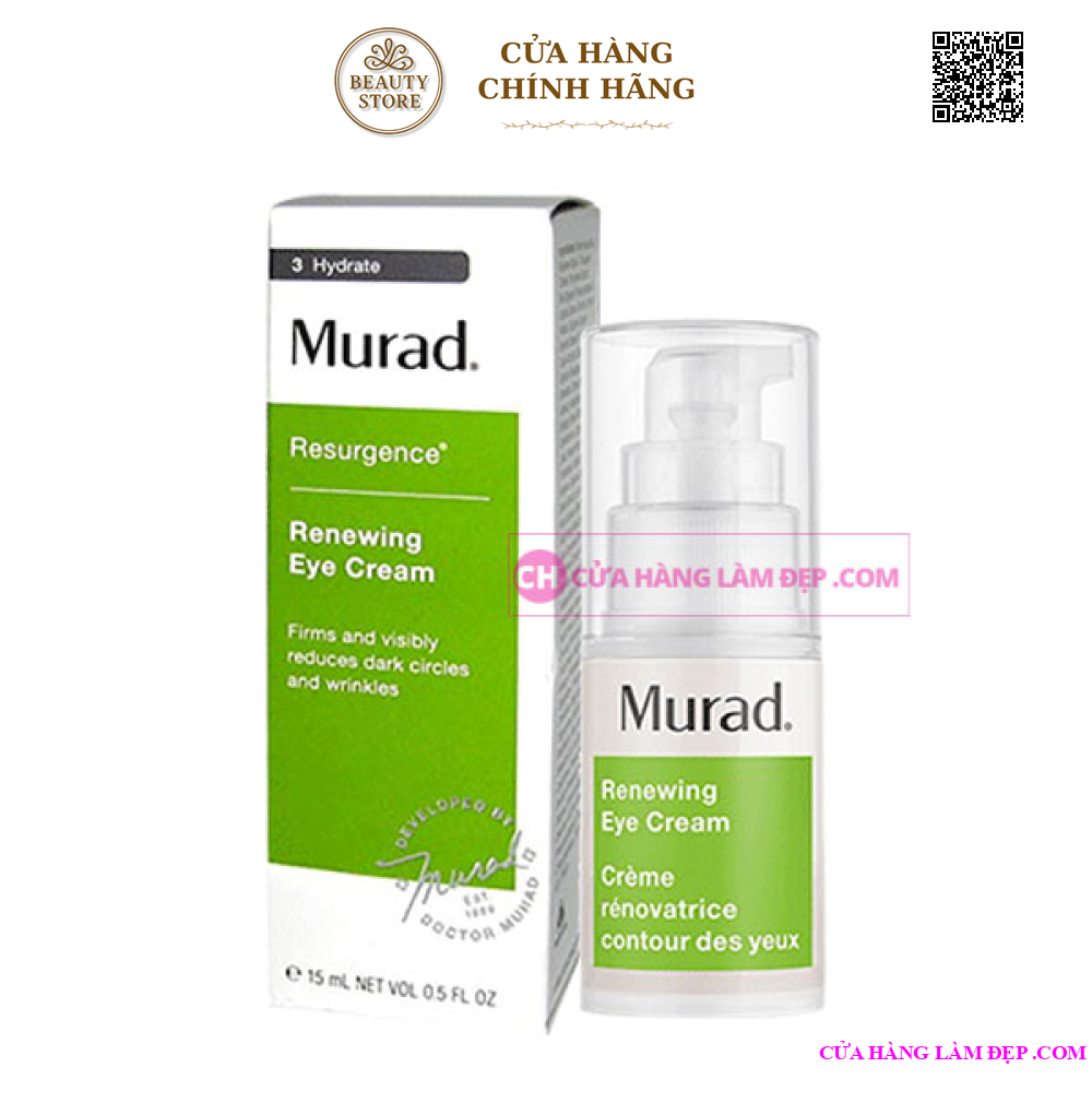 Kem Giảm Bọng Mắt, Quầng Thâm Murad Renewing Eye Cream
