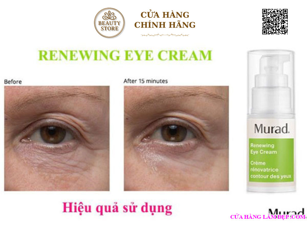 Kem Giảm Bọng Mắt, Quầng Thâm Murad Renewing Eye Cream