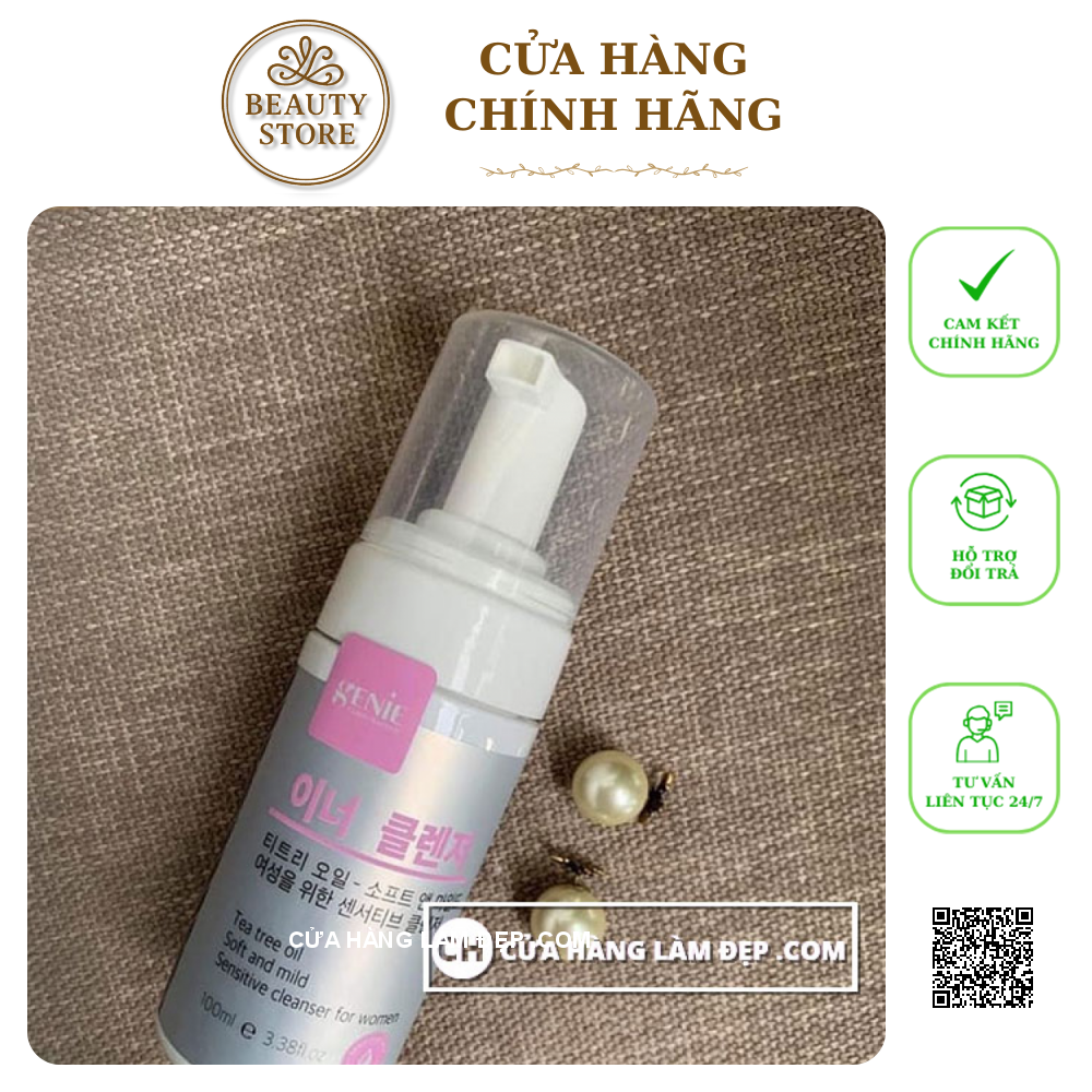 Dung Dịch Vệ Sinh Phụ Nữ Genie Tea Tree Oil Soft And Mild Sensitive Cleanser For Women