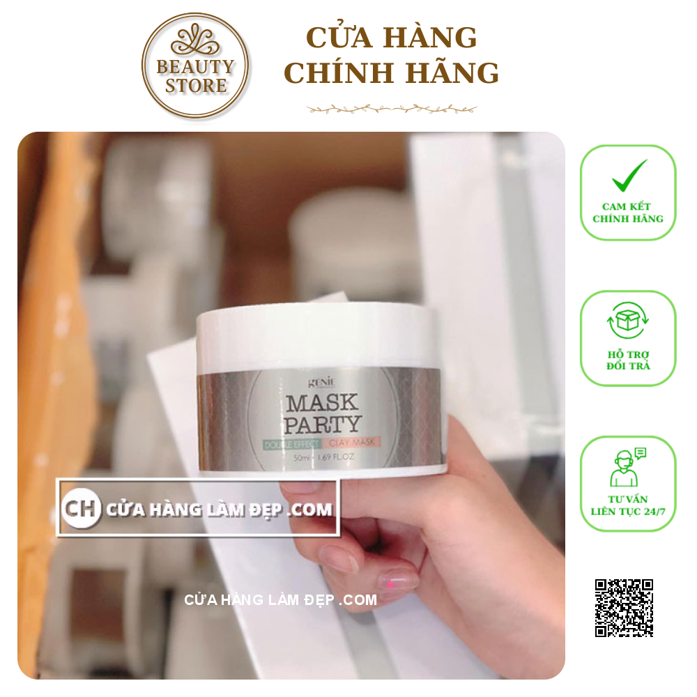 Mặt Nạ Đất Sét Genie Mask Party Double Effect Clay Mask