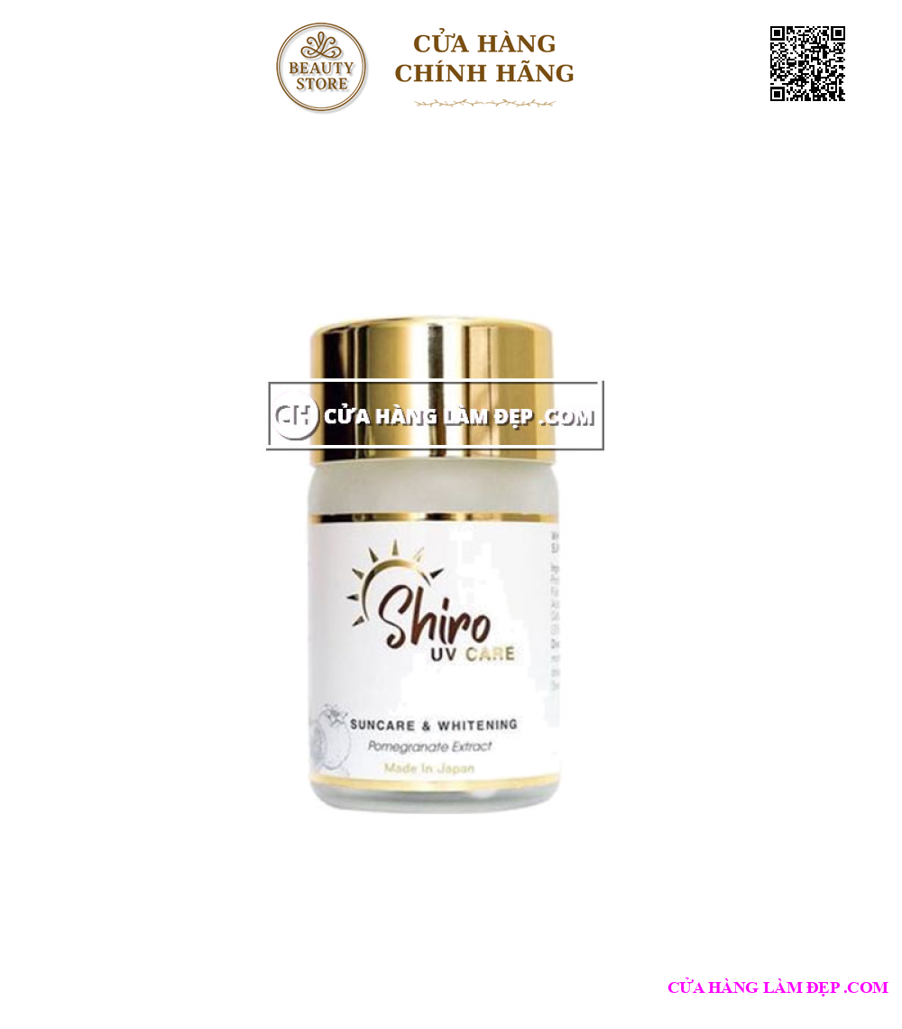 Viên Uống Trắng Da Chống Nắng Shiro UV Care Suncare Whitening