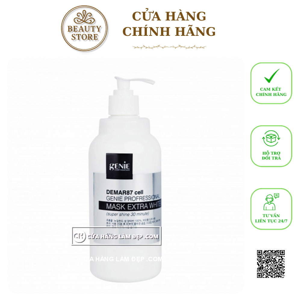Kem Ủ Kích Trắng Body Nhau Thai Cừu Genie Demar87 Cell Profressional Mask Extra Whitening Body