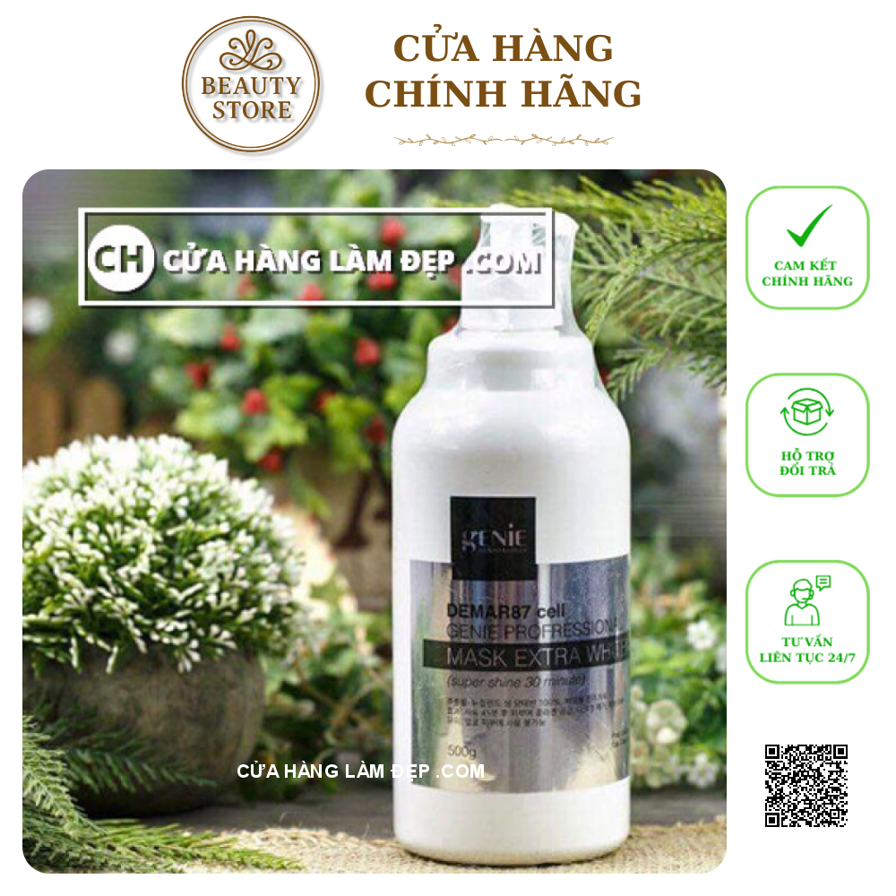 Kem Ủ Kích Trắng Body Nhau Thai Cừu Genie Demar87 Cell Profressional Mask Extra Whitening Body