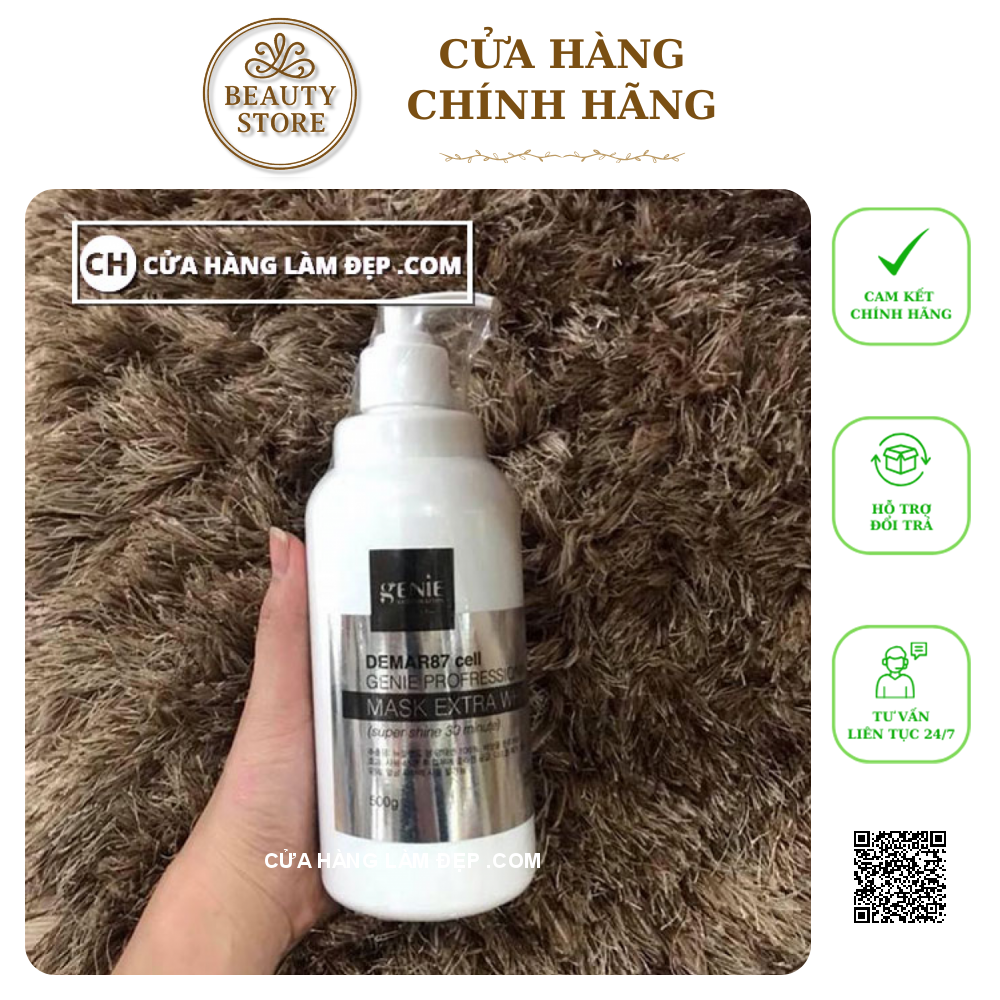Kem Ủ Kích Trắng Body Nhau Thai Cừu Genie Demar87 Cell Profressional Mask Extra Whitening Body