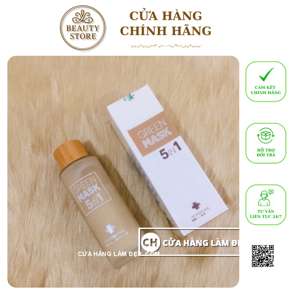 Mặt Nạ Tẩy Tế Bào Chết Genie Green Mask 5in1