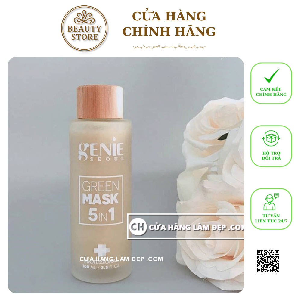 Mặt Nạ Tẩy Tế Bào Chết Genie Green Mask 5in1