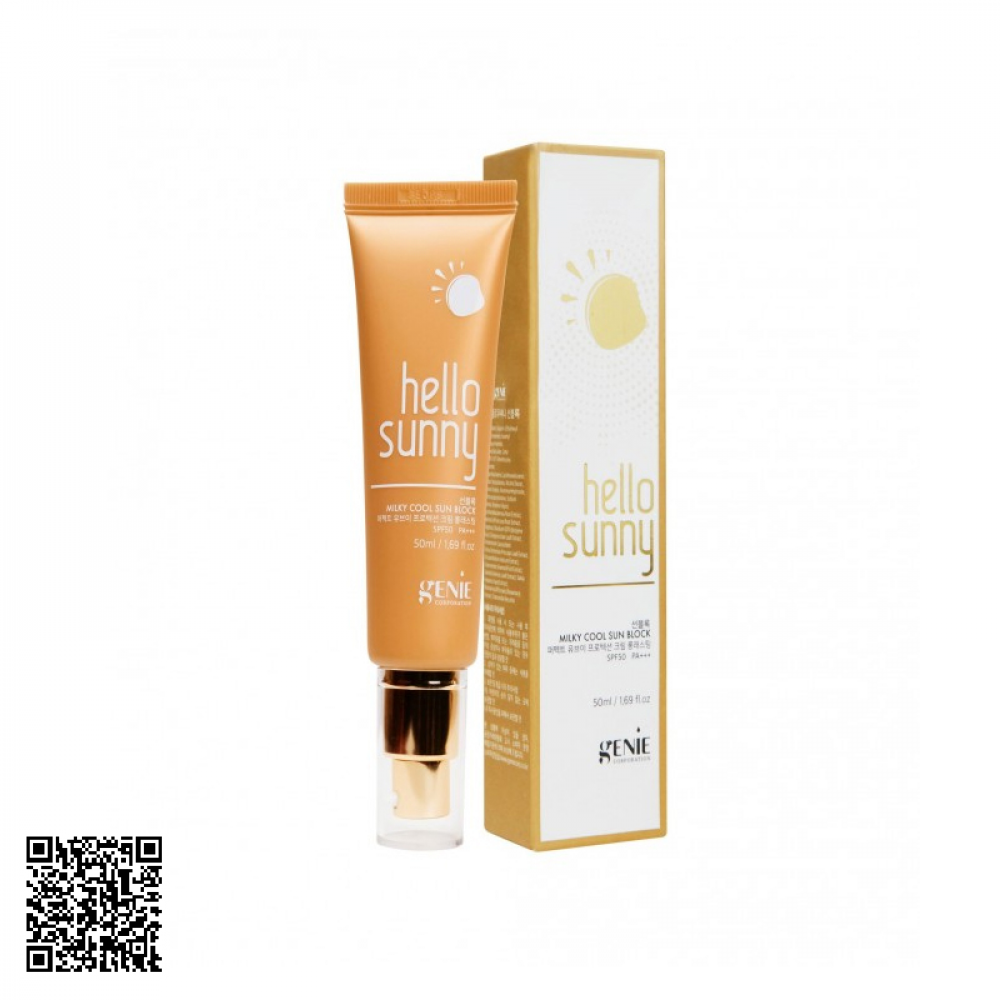Sữa Chống Nắng Genie Hello Sunny Milky Cool Sun Block SPF50 PA+++