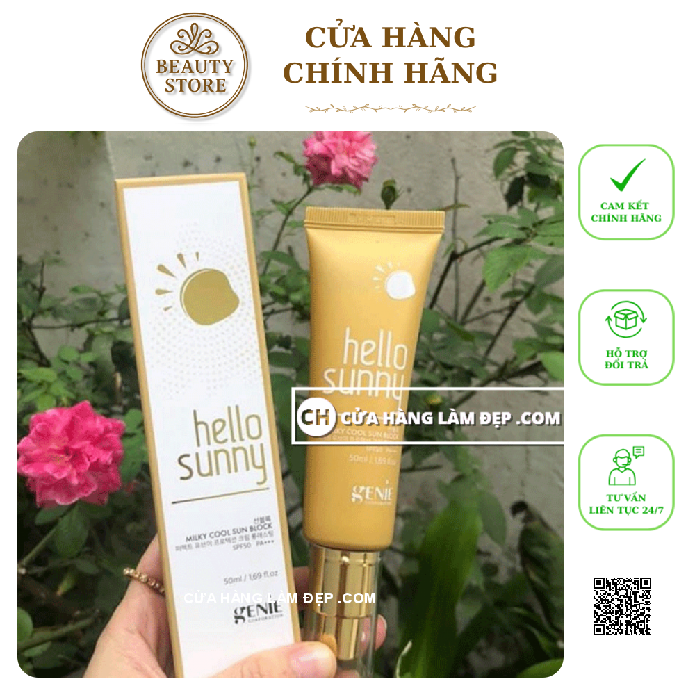 Sữa Chống Nắng Genie Hello Sunny Milky Cool Sun Block SPF50 PA+++