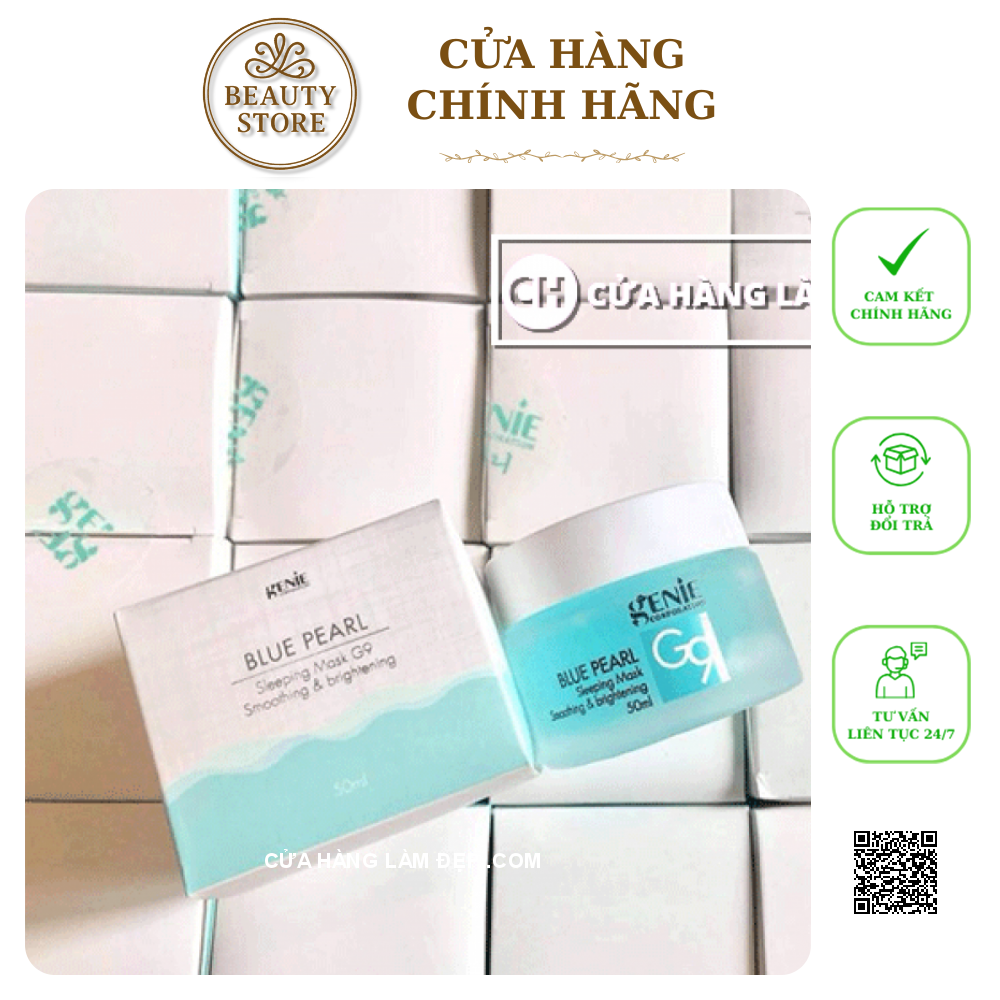 Mặt Nạ Ngủ Genie Blue Pearl Sleeping Mask G9 Smoothing & Brightening