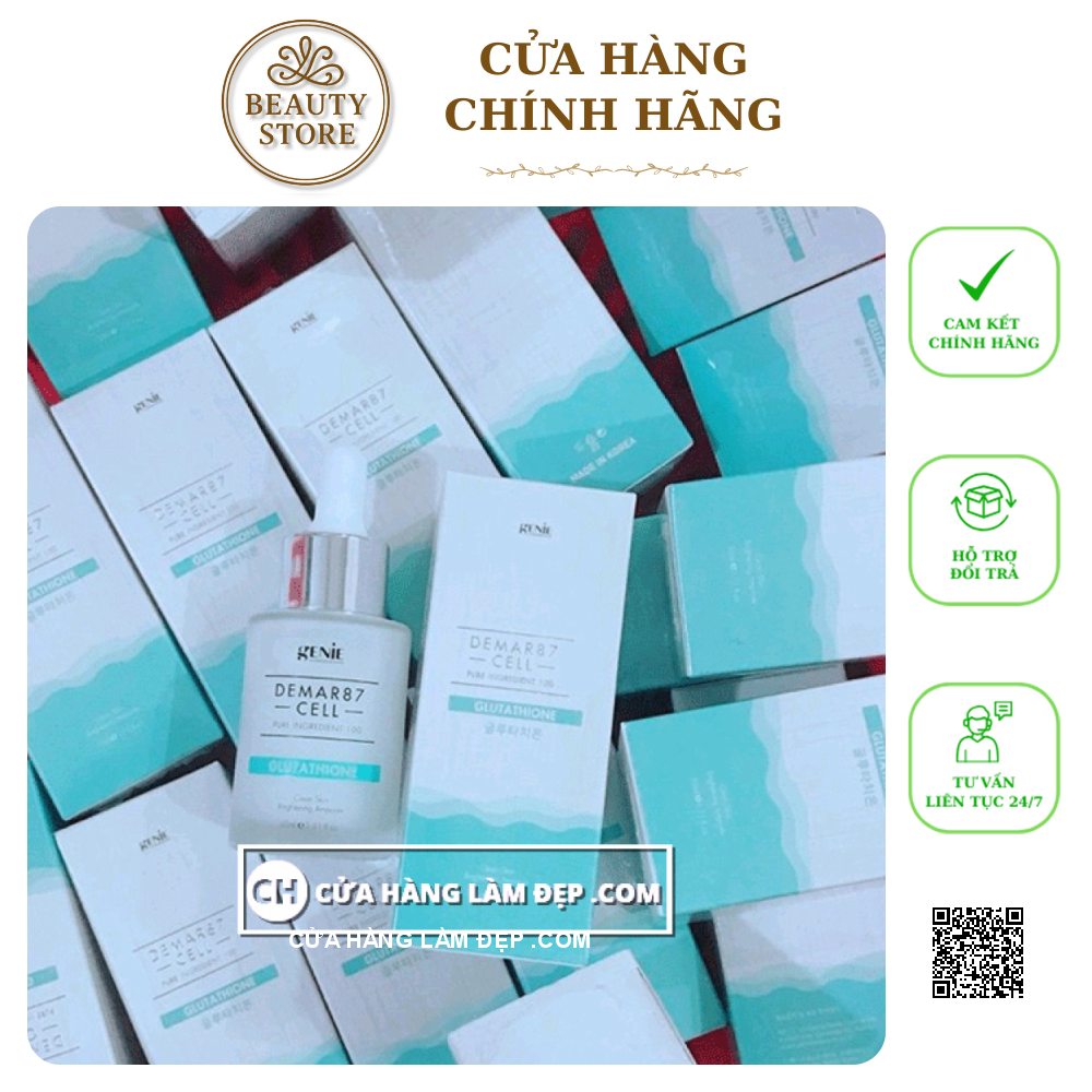 Huyết Thanh Dưỡng Trắng Genie Demar87 Cell Glutathione