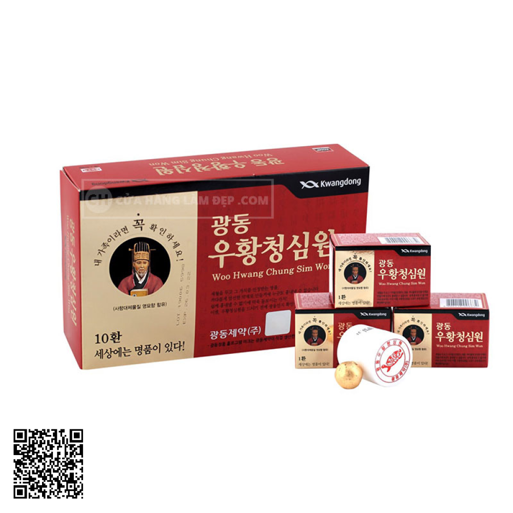 An Cung Ngưu Hoàng Kwangdong Hàn Quốc Thần Y Hộp Đỏ