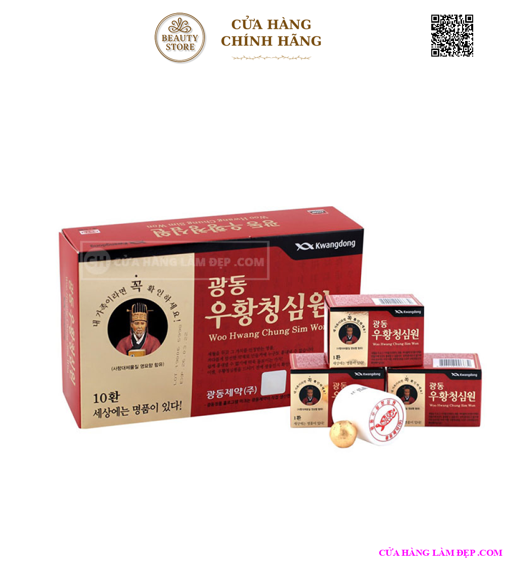 An Cung Ngưu Hoàng Kwangdong Hàn Quốc Thần Y Hộp Đỏ