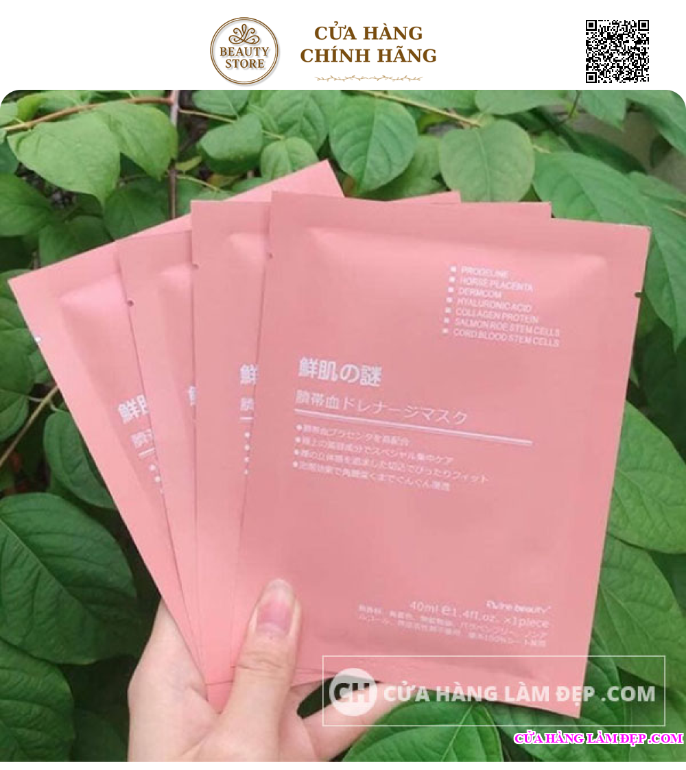 Mặt Nạ Tinh Chất Tế Bào Nhau Thai Rwine Beauty Steam Cell Placenta Mask Nhật Bản