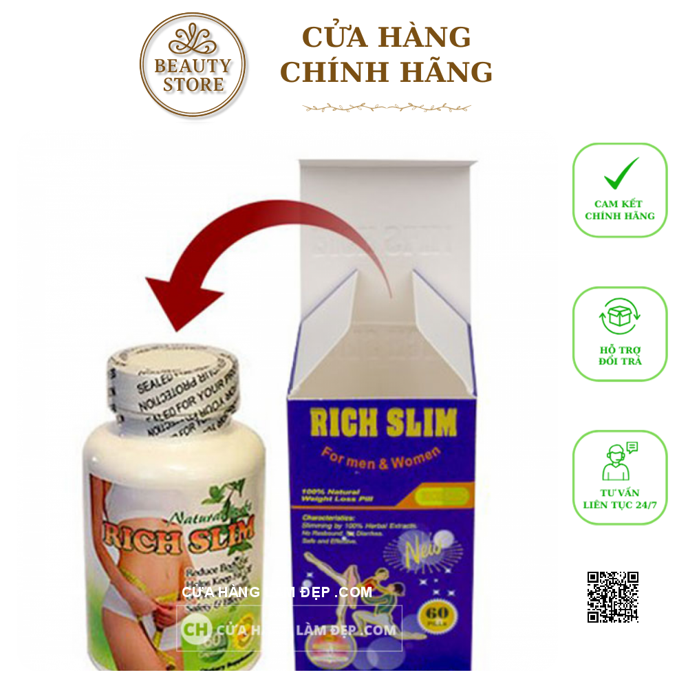 Viên Uống Rich Slim USA Mẫu Mới 2019