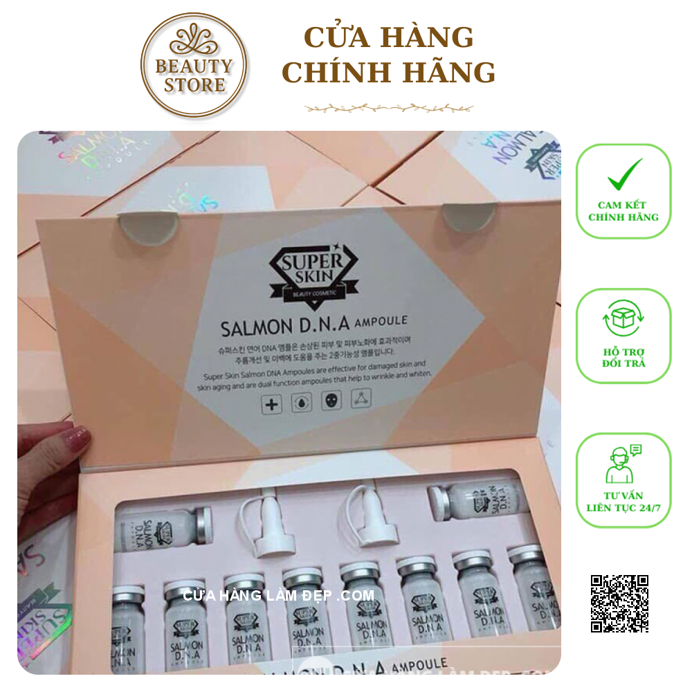 Tinh Chất Tế Bào Cá Hồi Super Skin Salmon DNA Ampoule Hàn Quốc