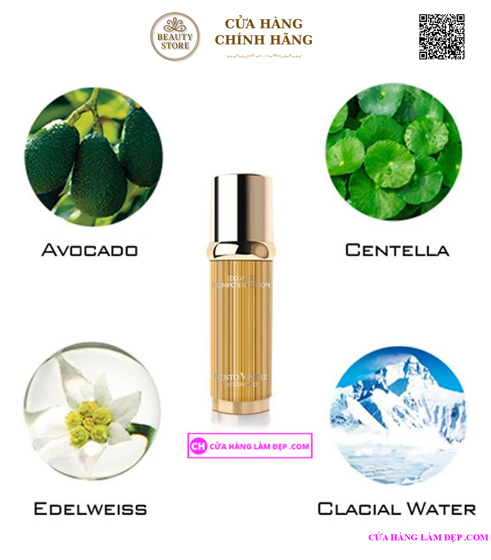 Lotion Hoa Nhung Tuyết Vento Vivere Edelweiss Omnipotent 50mL Thụy Sỹ