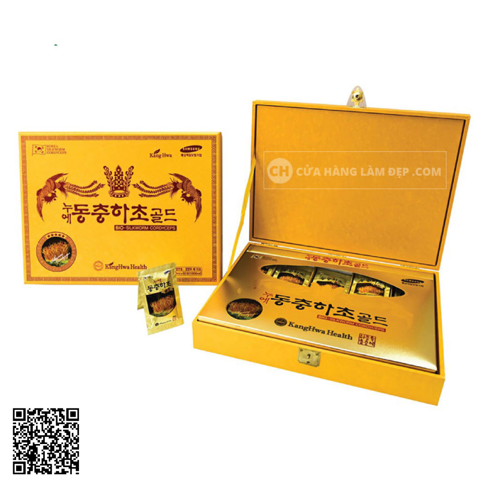 Nước Đông Trùng Hạ Thảo Kanghwa Bio-Silkworm Cordyceps (60 gói x 30ml)