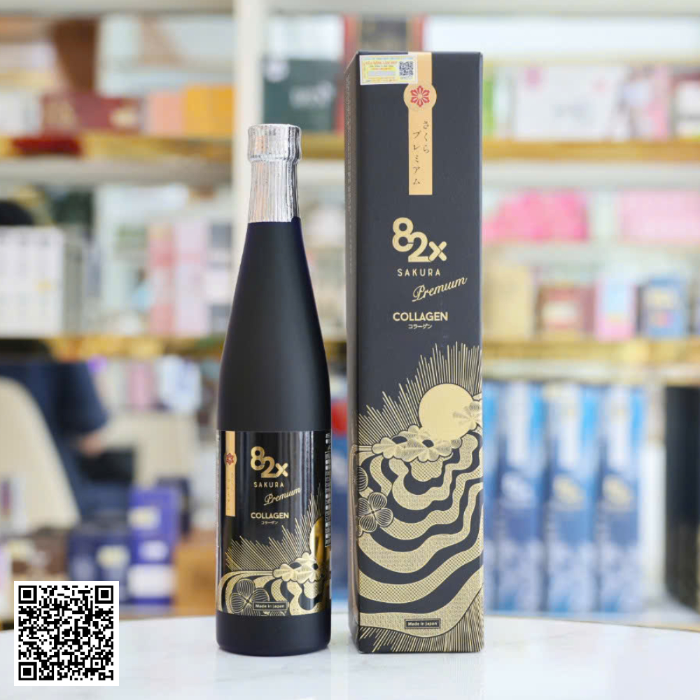 Nước Uống 82x Collagen Sakura Tái Tạo Da Săn Chắc ,Trắng Sáng
