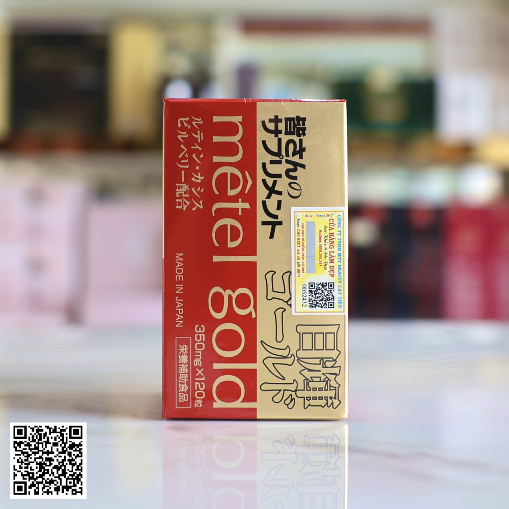 Viên Uống Bổ Mắt Jpanwell Mêtel Gold Từ Nhật Bản 120 viên