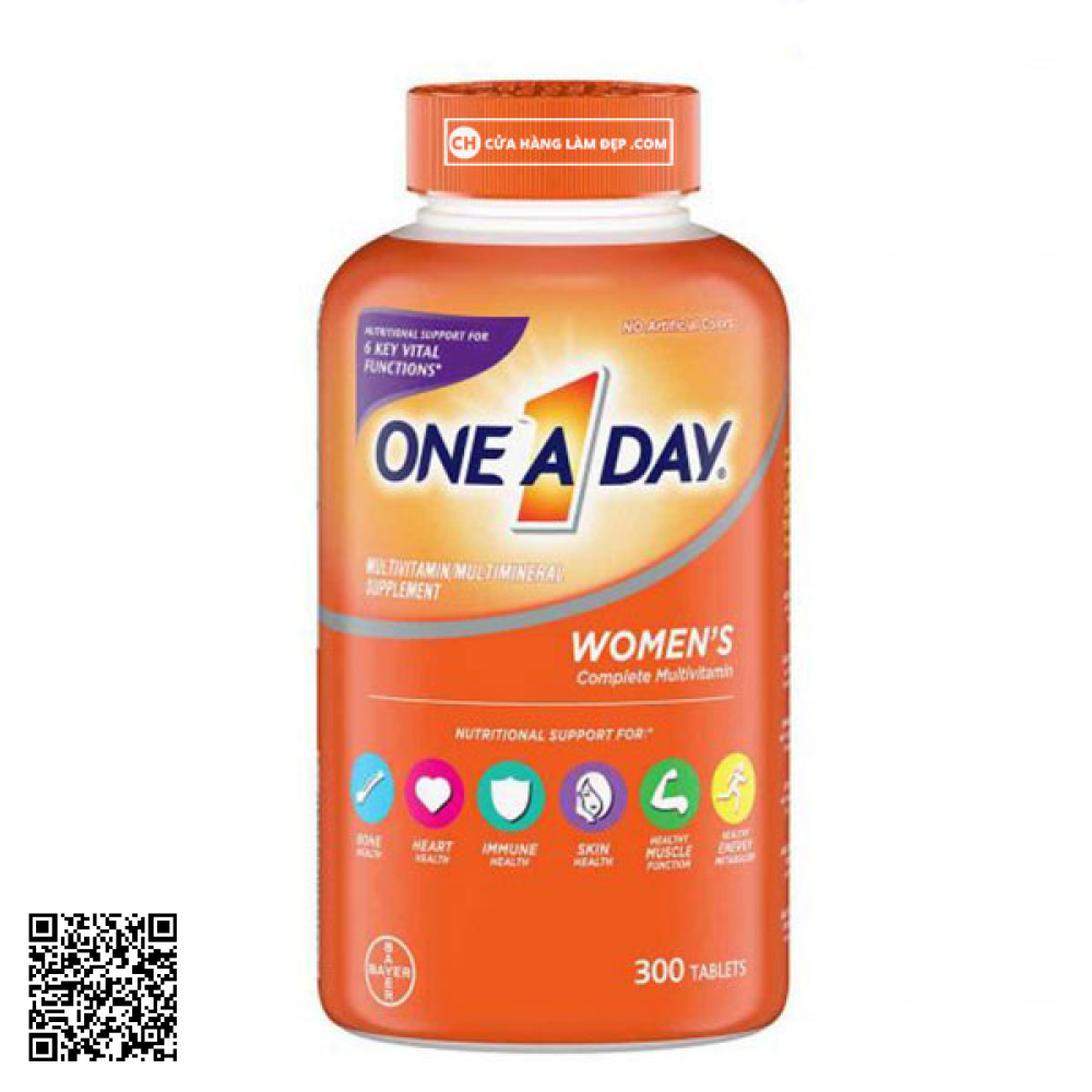 Vitamin Tổng Hợp One A Day Women’s Complete Multivitamin Mỹ 300 Viên 