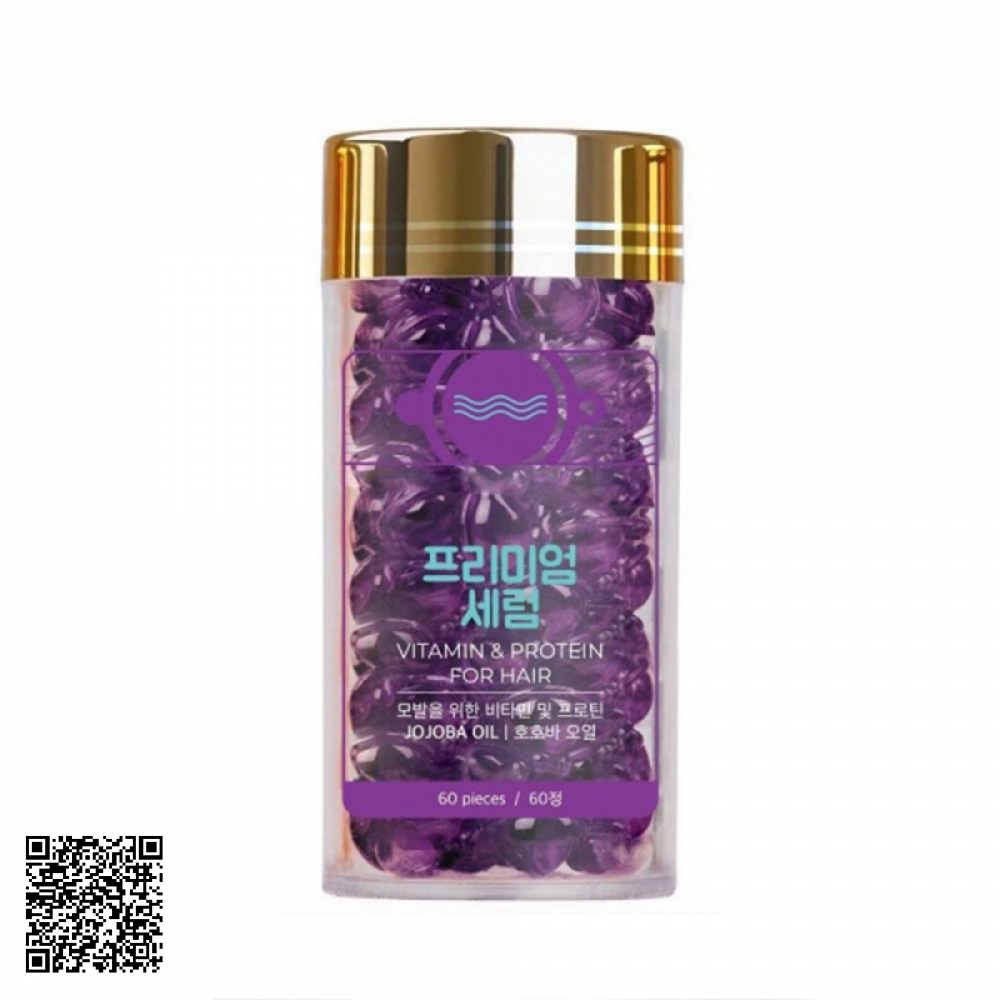 Viên Huyết Thanh Dưỡng Tóc Genie Vitamin & Protein For Hair Của Hàn Quốc 60 Viên