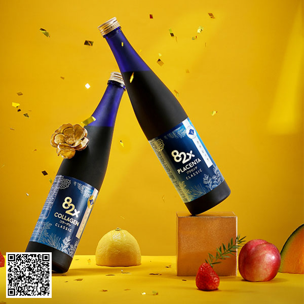 Combo 2 Chai Collagen Classic Và Tinh Chất Nhau Thai Placenta Classic 82x Sakura Nhật Bản