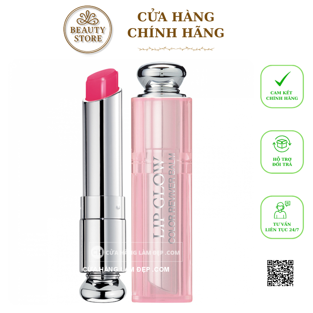 Son Dưỡng Dior Addict Lip Glow 007 Raspberry Màu Hồng Tím