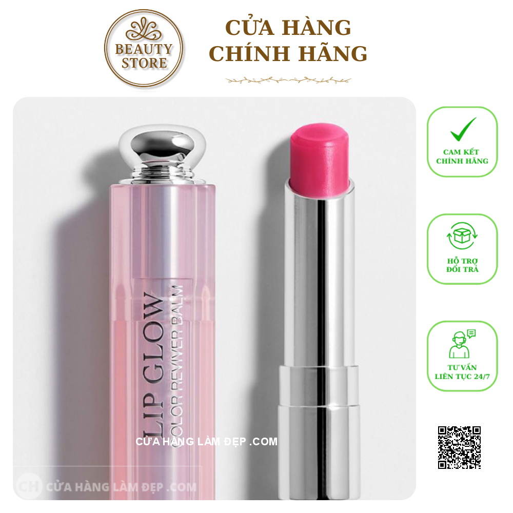 Son Dưỡng Dior Addict Lip Glow 007 Raspberry Màu Hồng Tím