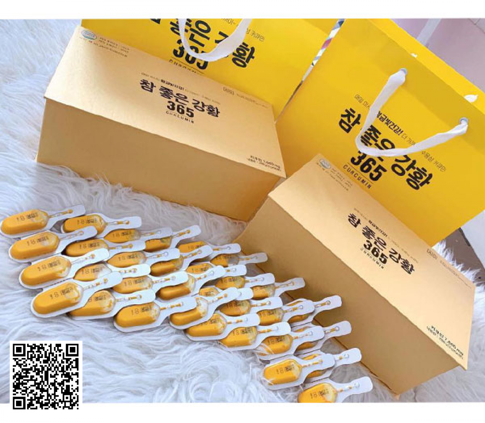  Tinh Nghệ Nano Curcumin 365 Hàn Quốc 32 gói x 3 hộp