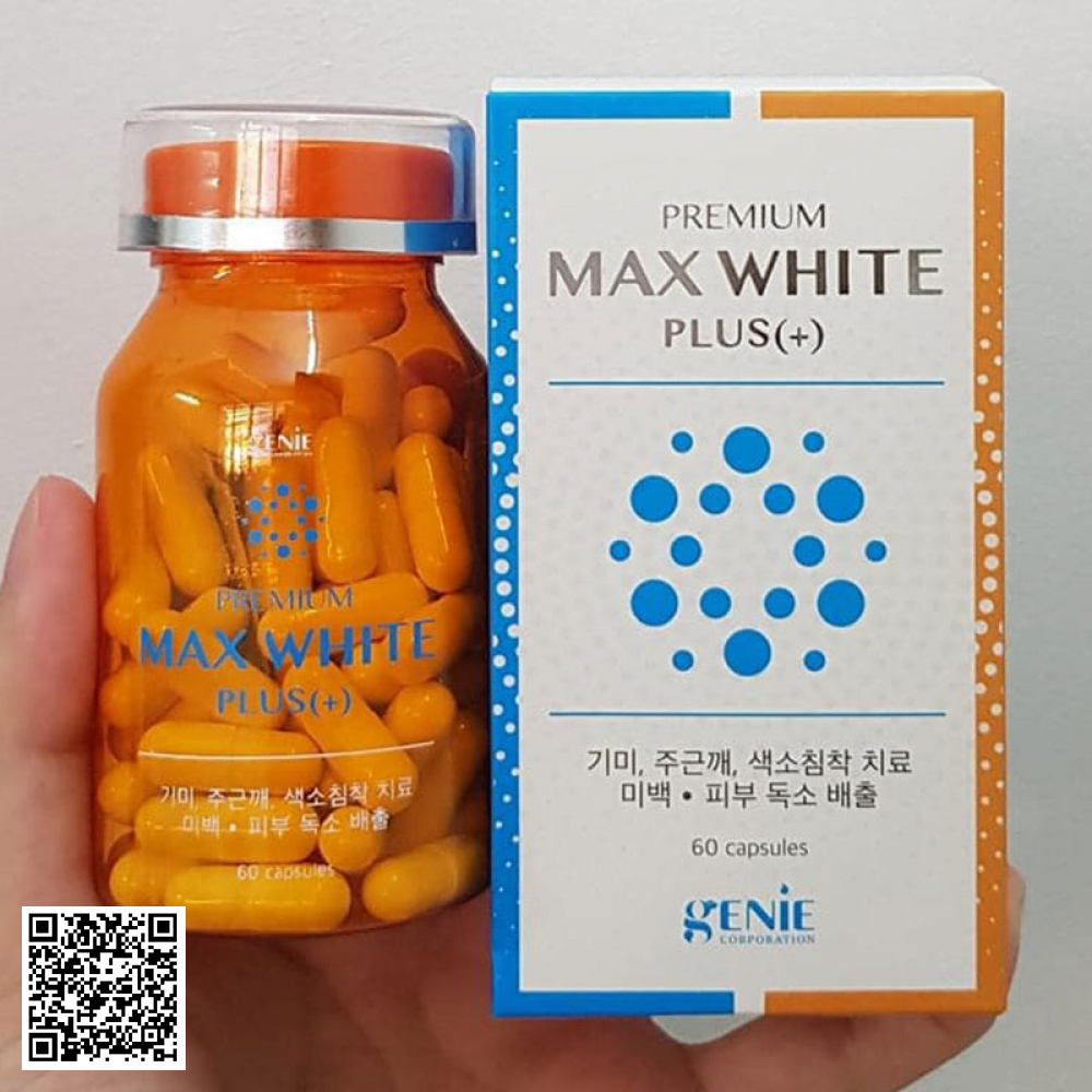 [New 2021] Viên Uống Trắng Da Genie Premium Max White Plus Từ Hàn Quốc