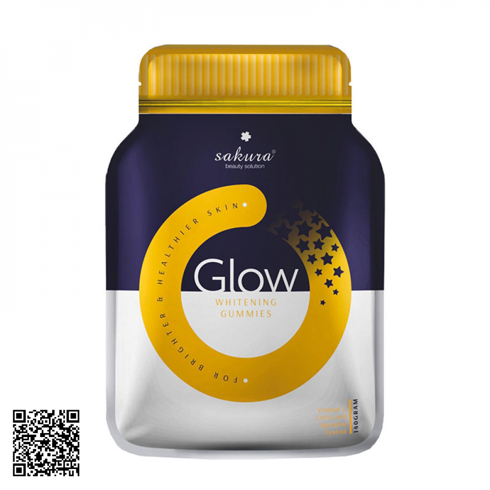Sakura Glow Whitening Gummies Trắng Da Mờ Nám Nhật Bản