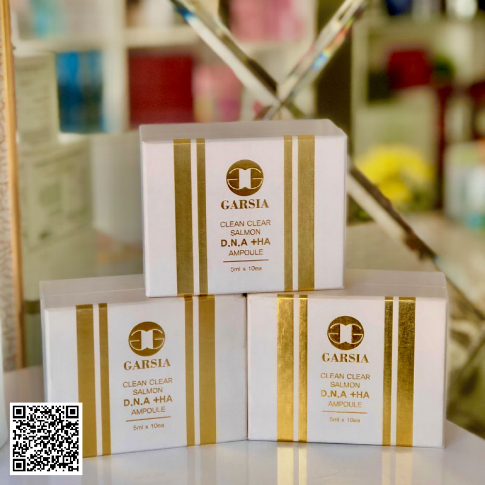 Tế Bào Dna Cá Hồi Garsia Clean Clear Salmon Dna + HA Ampoule Hàn Quốc 