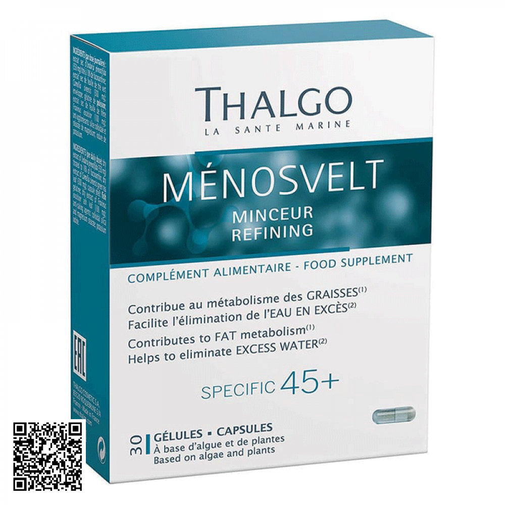 Viên Uống Giảm Mỡ Bụng Thalgo Menosvelt Minceur Refining 30 Viên