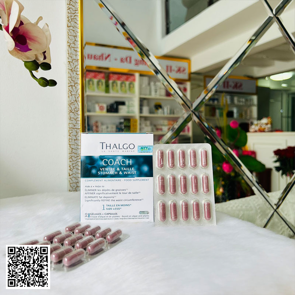 Viên Uống Giảm Mỡ Bụng Thalgo Coach Stomach & Waist 30 Viên