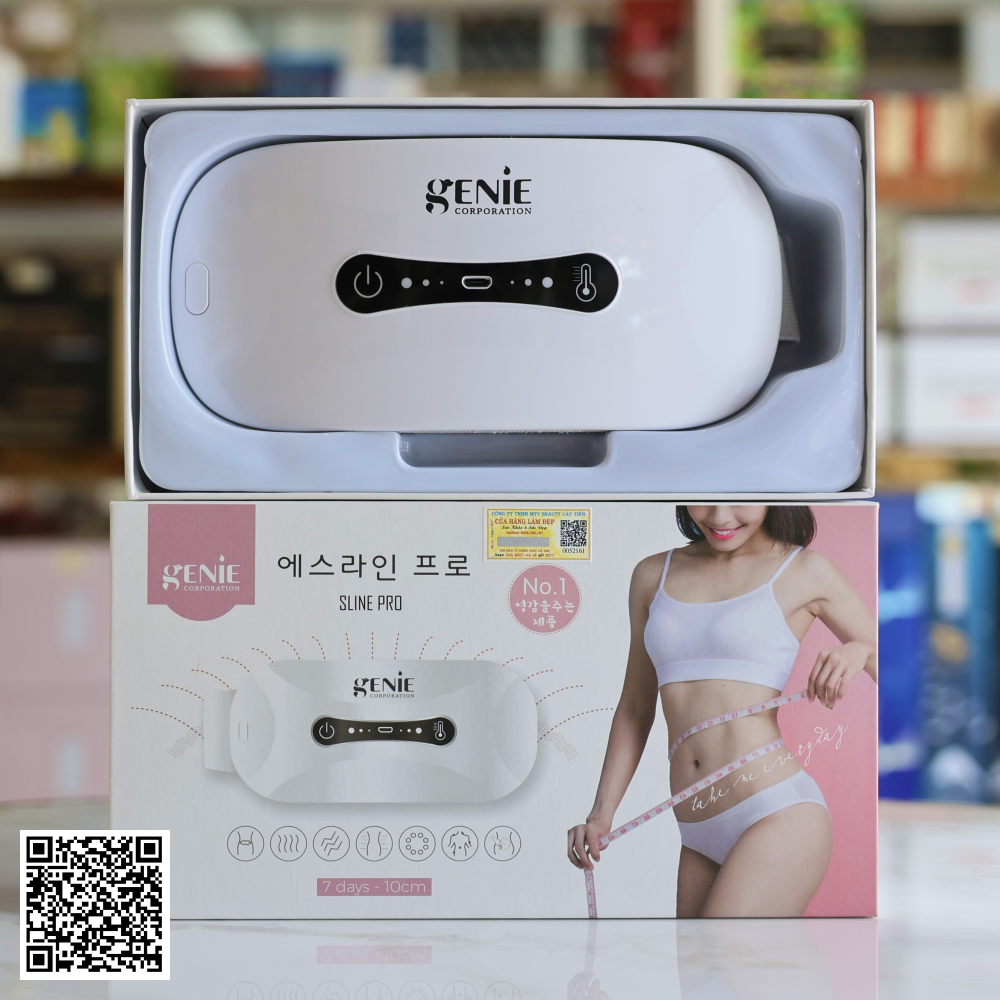 Đai Massage Tan Mỡ Bụng Genie Sline Pro Cao Cấp Hàn Quốc